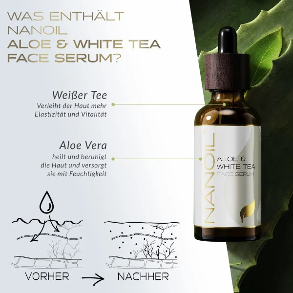 Nanoil Aloe & White Tea Face Serum 50 ml - Image 6
